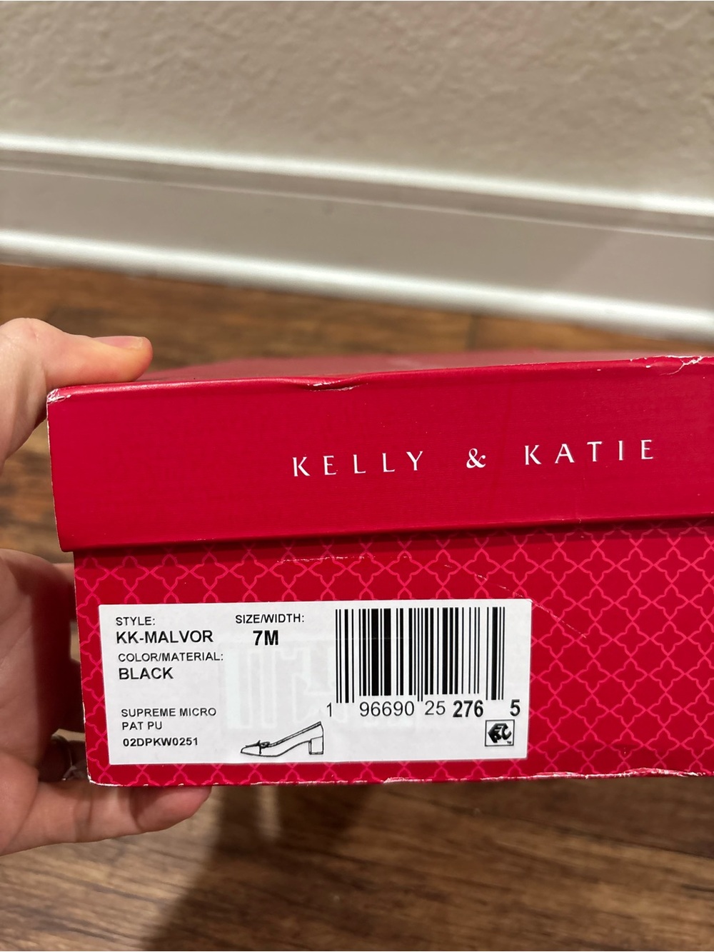 New in box - Kelly & Katie Black Suede Block Heel Pumps with Bow - Picture 9 of 9